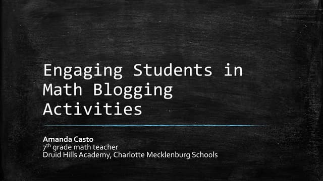 Blogging