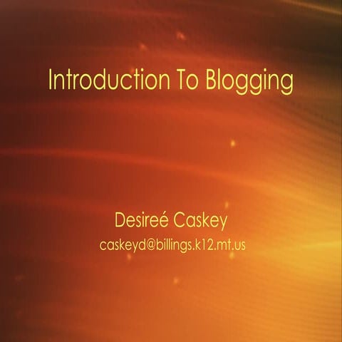 Blogging Basics