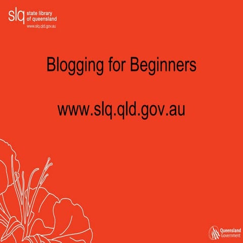 Blogging for beginners