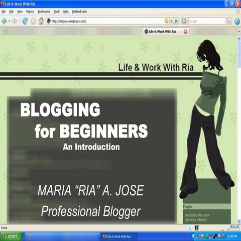 Grade 10 Computer Lesson 5: What is Blogging? | PPTX