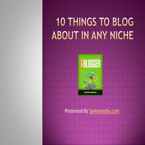 What to blog about when you've run out of ideas