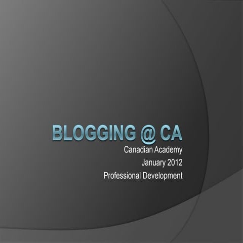 Blogging pd-presentation