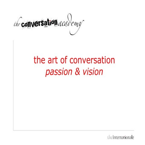 Blogging: the art of conversation
