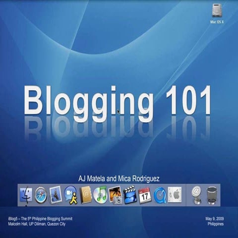 Blogging 101