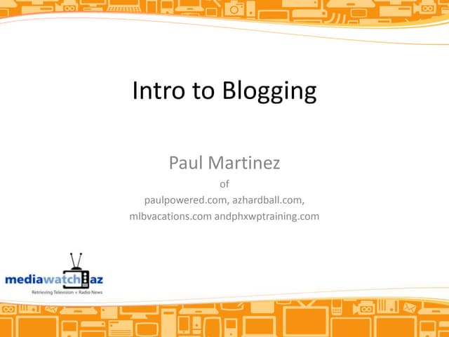 Blogging101