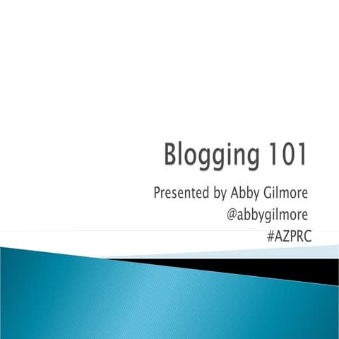 Blogging 101