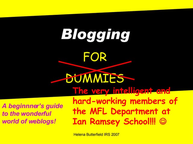 Blogging