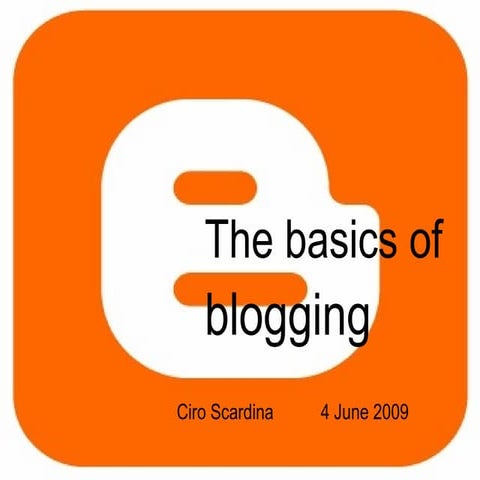 Blogging Basics