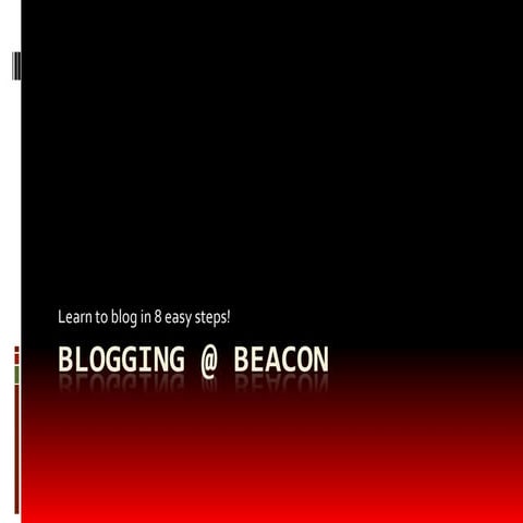 Blogging @ Beacon - Parents