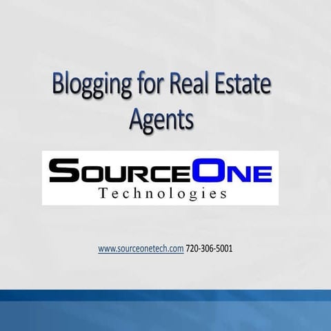 Blogging For Agents