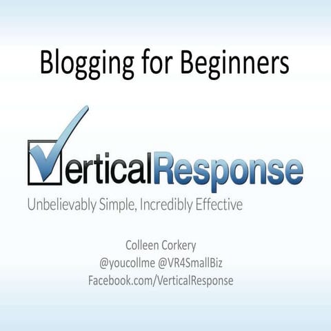Blogging for Beginners 