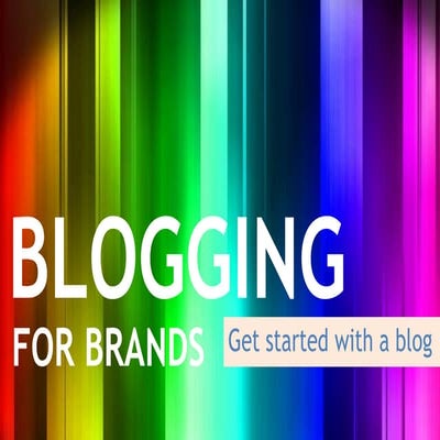 Blogging for brands