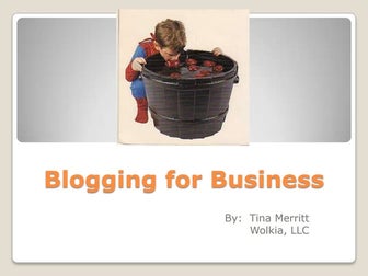 Blogging For Business