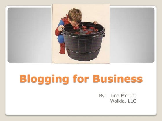 Blogging For Business