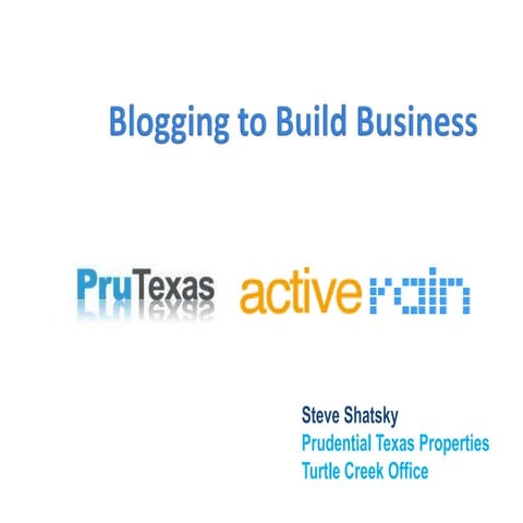 Blogging For Business