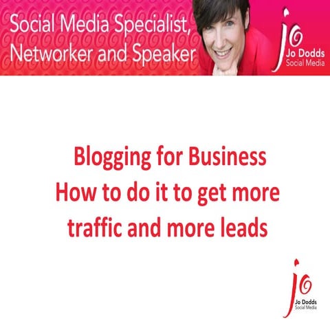 Blogging for Business