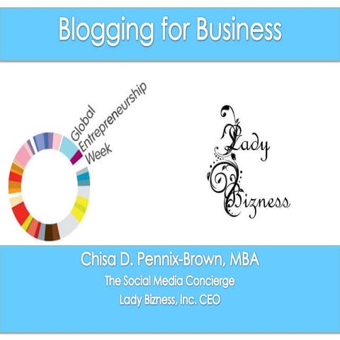 Blogging for Business