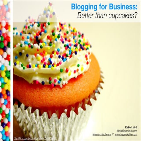 Blogging for Business - Sweet for all sizes