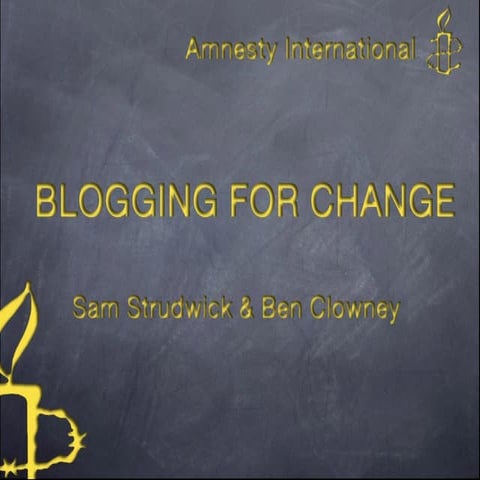 Blogging for change