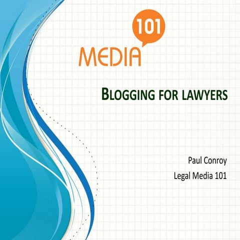 Blogging for lawyers