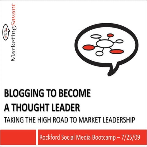 Blogging For Thought Leadership