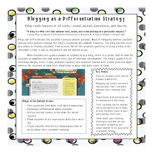 Blogs In Classroom | PDF