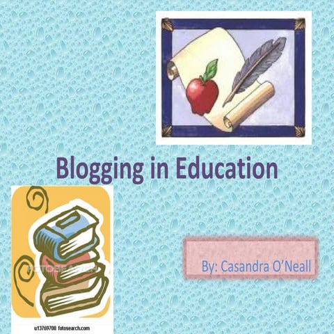Blogging in Education
