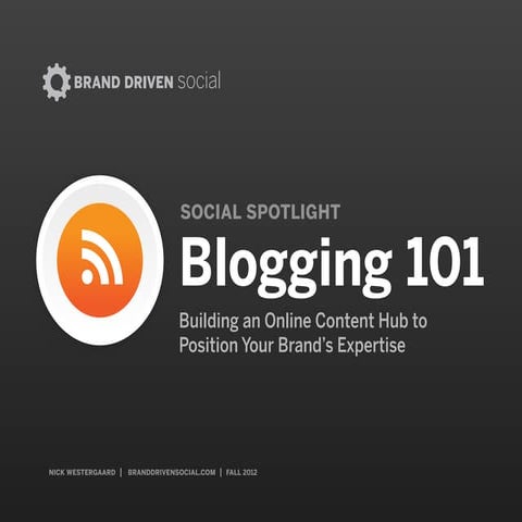 Blogging 101 for Brands