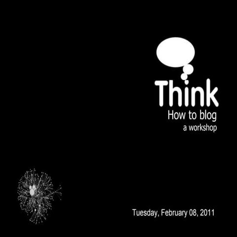 ThinkSearch Blogging Workshop template