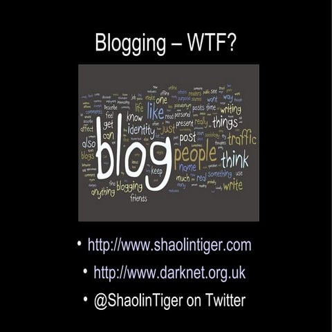 Blogging WTF?