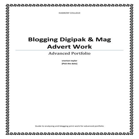 Blogging your print work