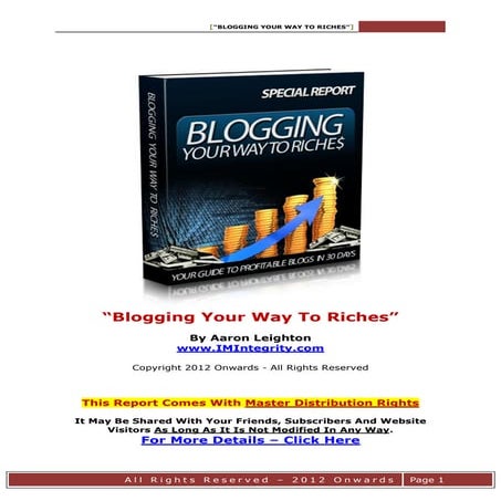 Money For Blogging
