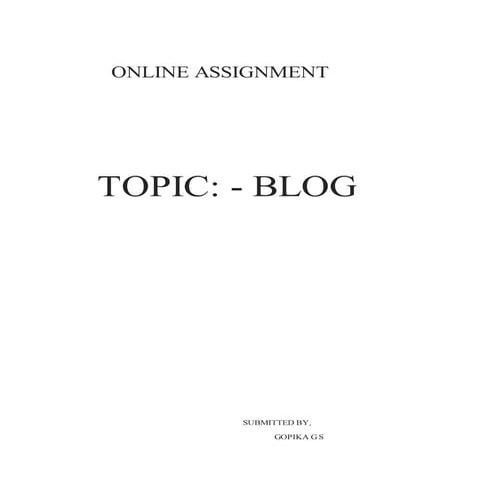 Blog | PDF
