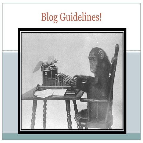 Blog Guidelines