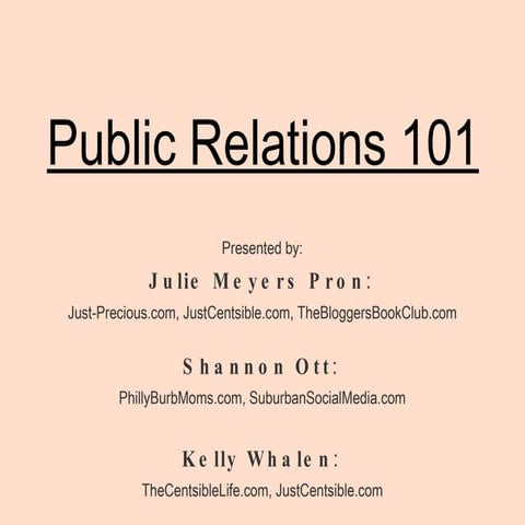 PR and Blogging from Bloggy Boot Camp