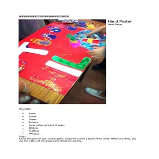 Making a hand poster