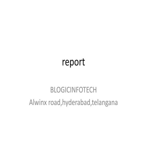 Blogic infotech | PPTX