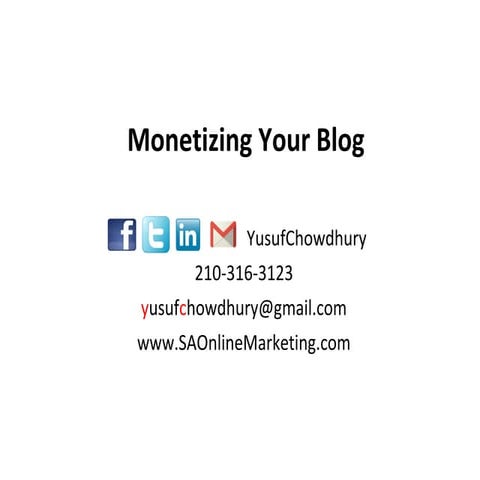 how to monetize your blog