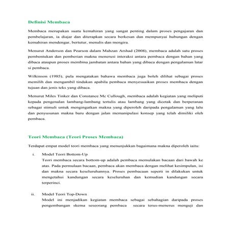 Keterampilan Membaca