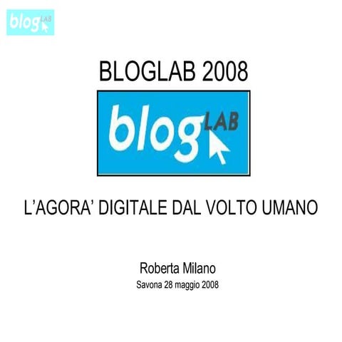 Bloglab 2008   Savona - marketing e web 2.0