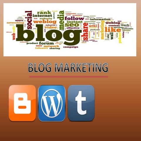 Blog marketing presentation smitakshi