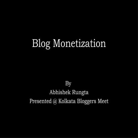 Blog Monetization