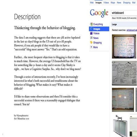 Why Don't You Blog More?