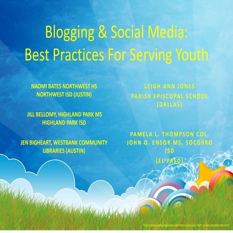 2013 TLA Presentation:  Blogging and Social Media