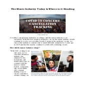 The Music Industry Today & Where is it Heading: Blog Post