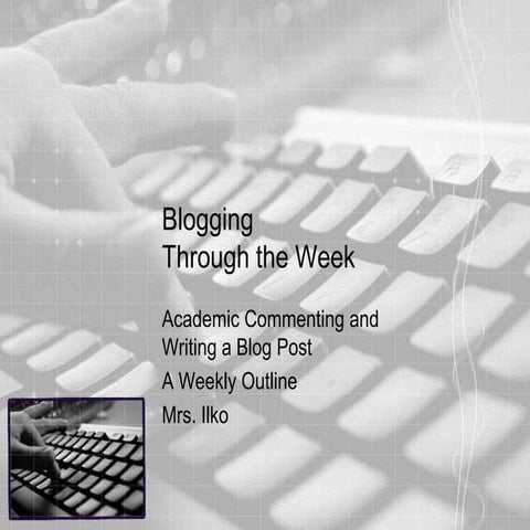 Blog post and comment week 3