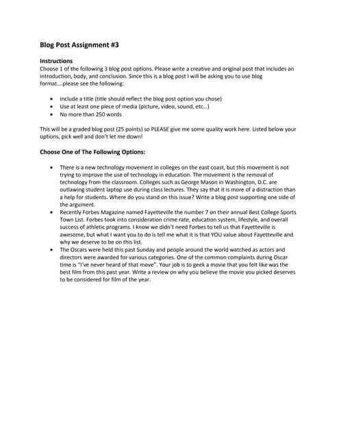 Blog post assignment3 | PDF