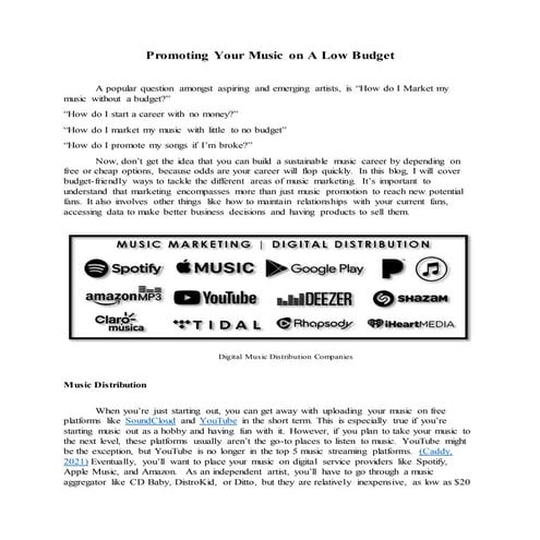 Blog post music marketingweek4