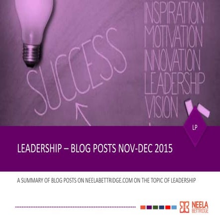 Leadership blog posts 