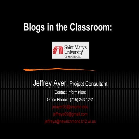 Blog Presentation